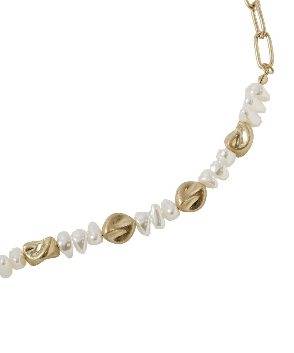 Green Parks バロックパール風コインネックレス 