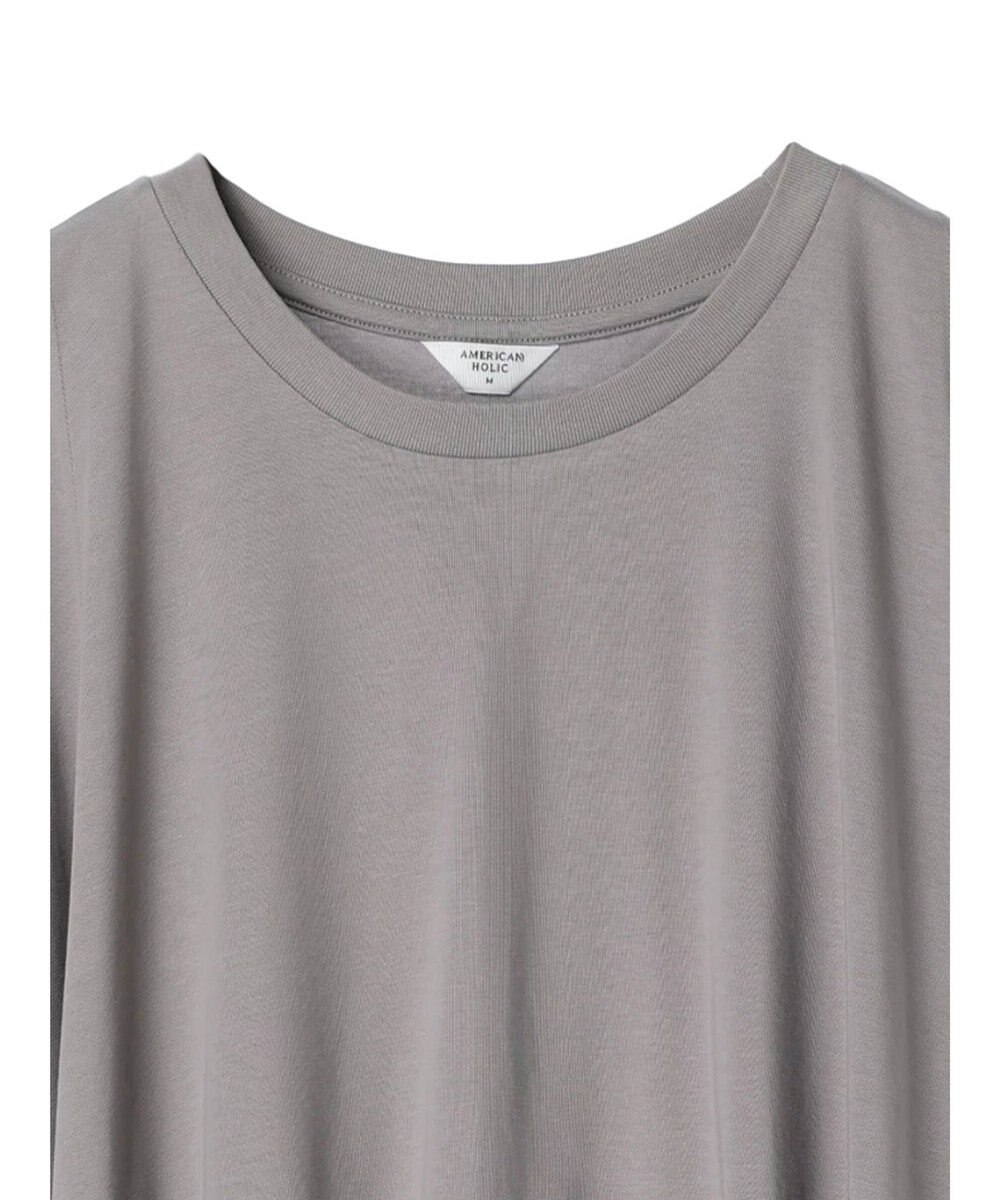 AMERICAN HOLIC 接触冷感バックフレアノースリーブプルオーバー 
