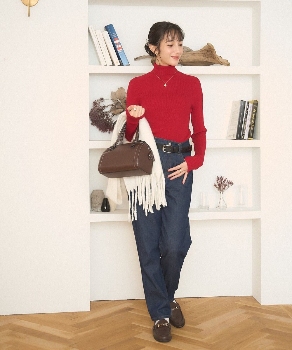 WEGO 【手洗い可】タートルネックニット 