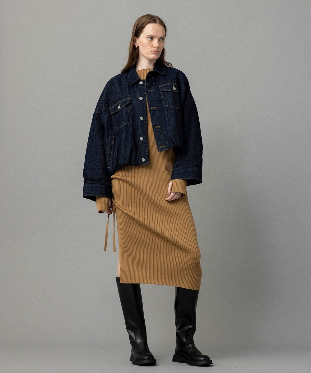 NAVE 【ReNAVE・洗える】スポンディッシュワイドリブワンピース 