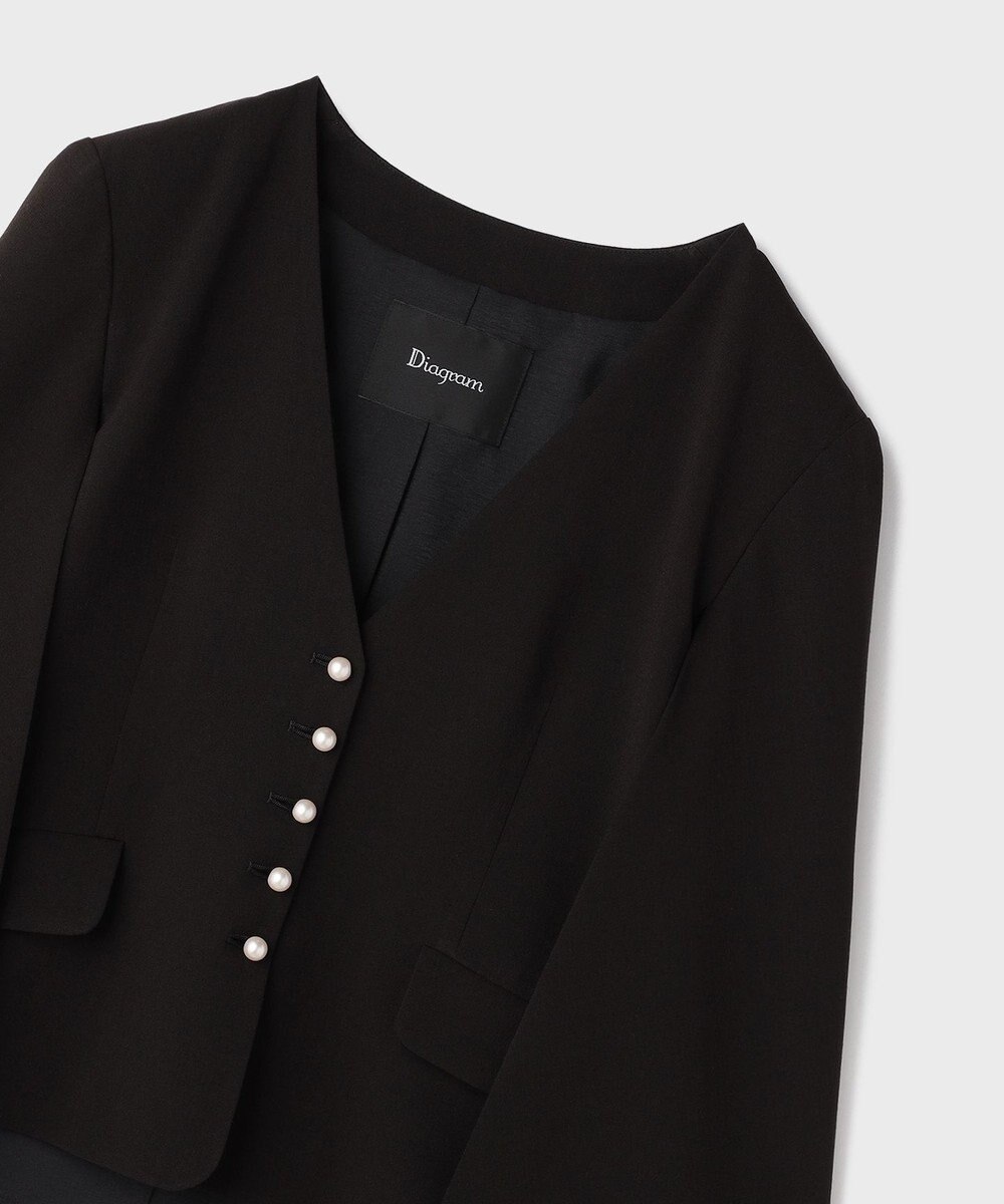 GRACE CONTINENTAL トリアセケープスリーブジャケット 