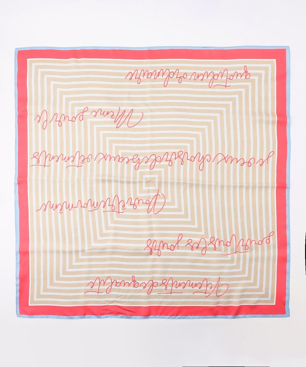 自由区 ストライプレター スカーフ 