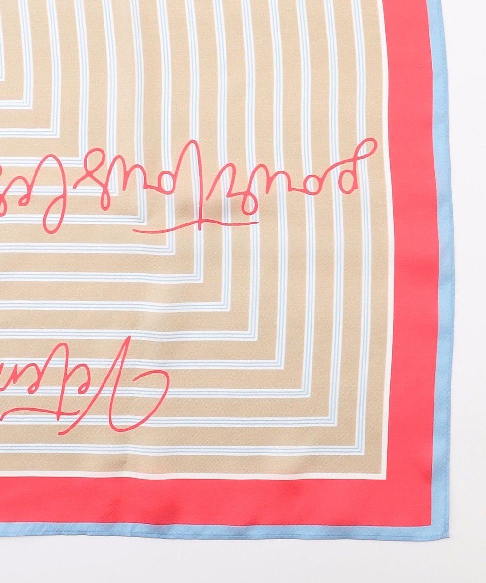 自由区 ストライプレター スカーフ 