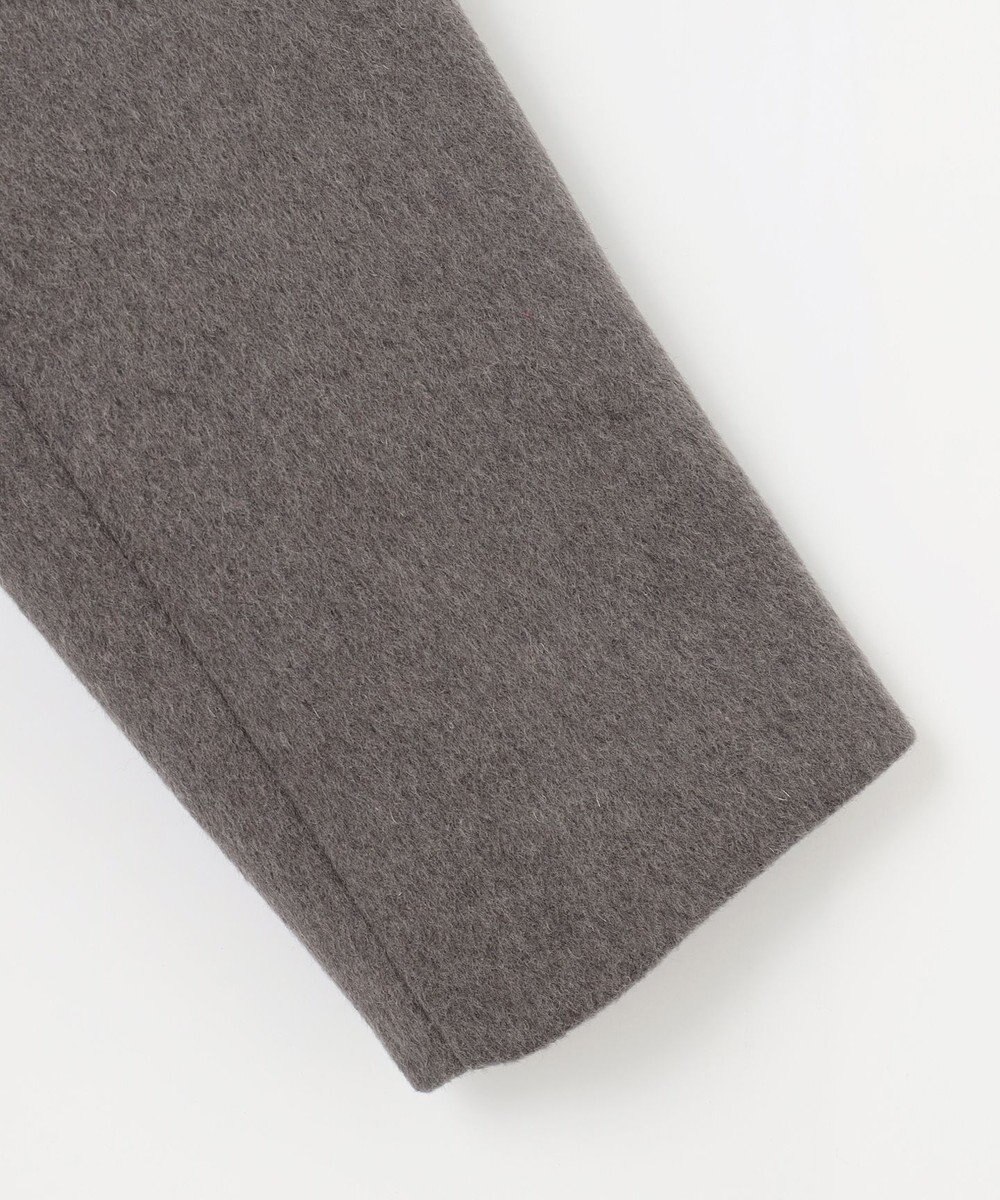 ANY 【防風裏地】ウールブレンドノーカラーコート 