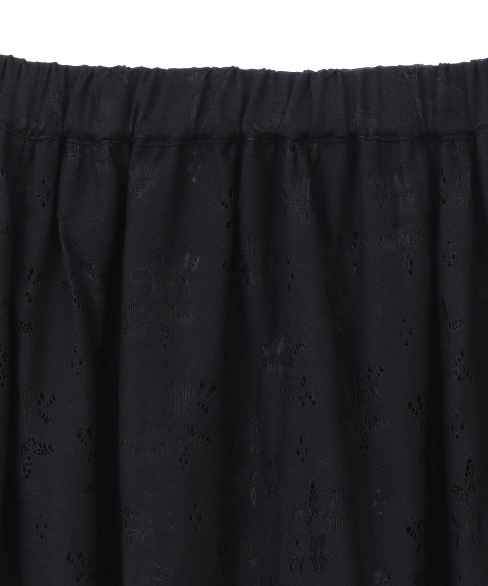 earth music&ecology 透かし花柄フレアスカート 