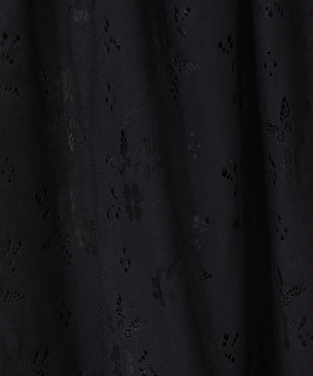 earth music&ecology 透かし花柄フレアスカート 