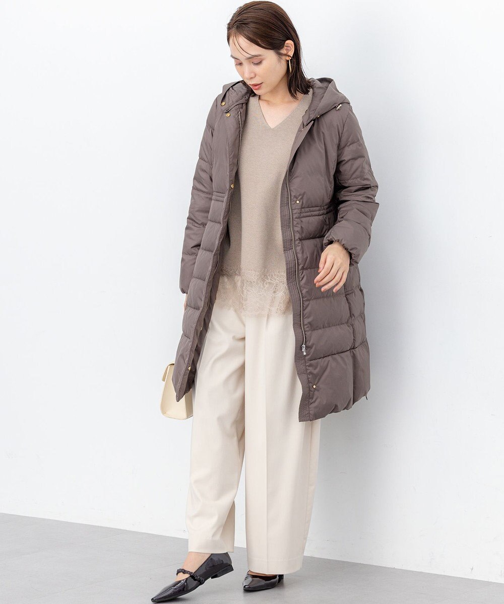 組曲 ライトタフタロング ダウン 