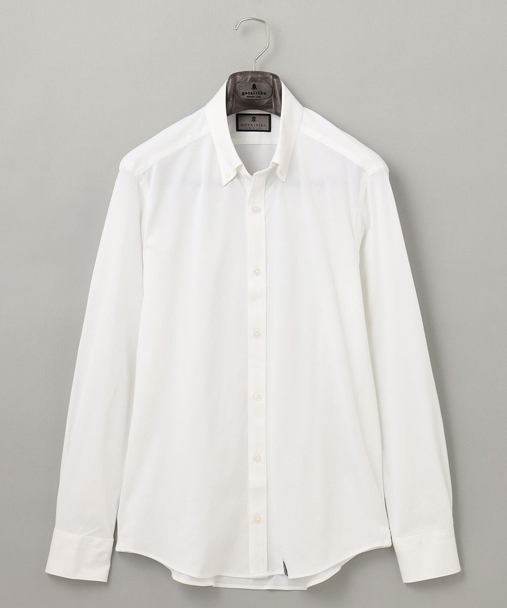 GOTAIRIKU 【吸水速乾】クールマックス鹿の子 ビズシャツ_ボタンダウン 