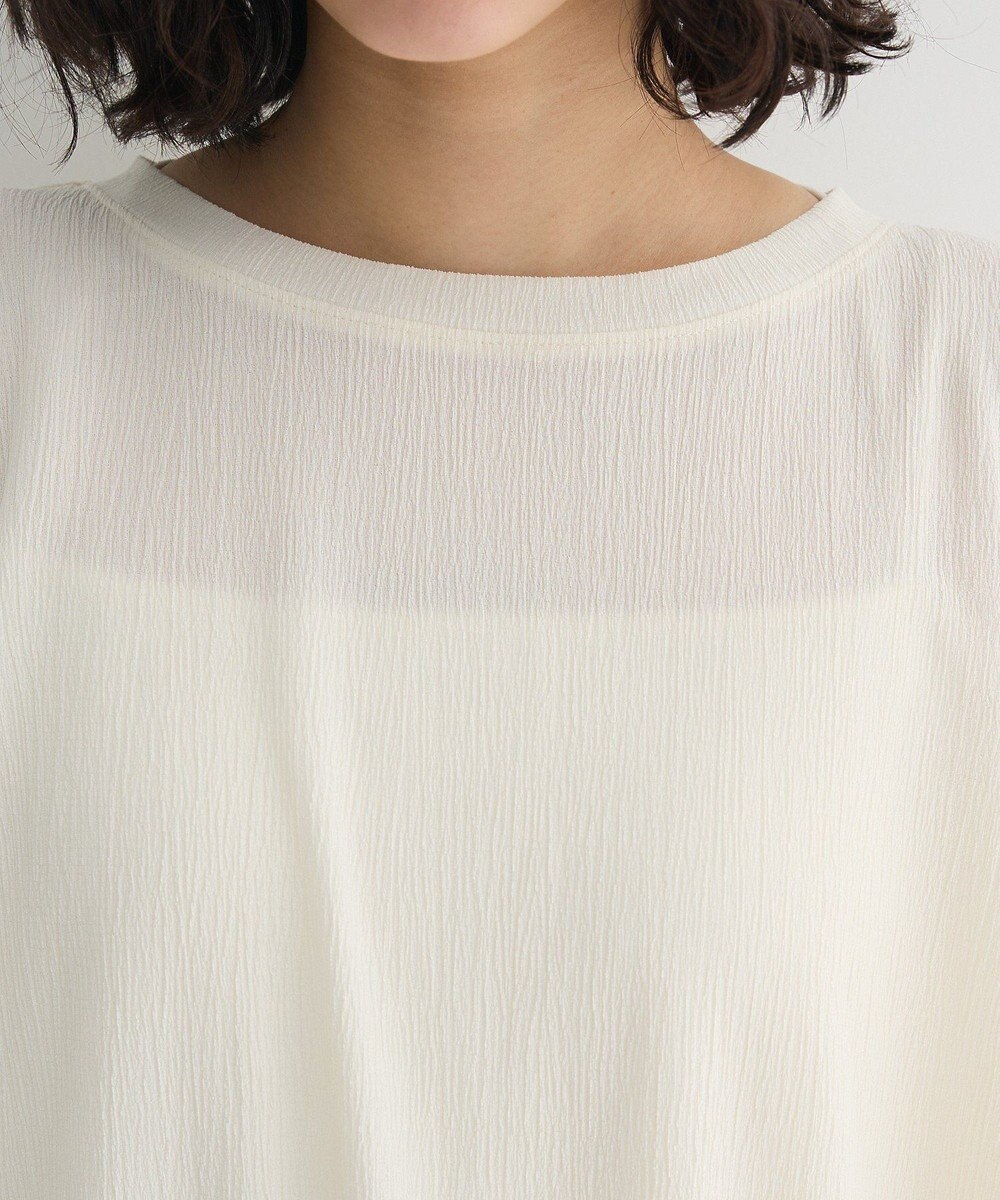 Green Parks 表面カット裾ドロストプルオーバー 