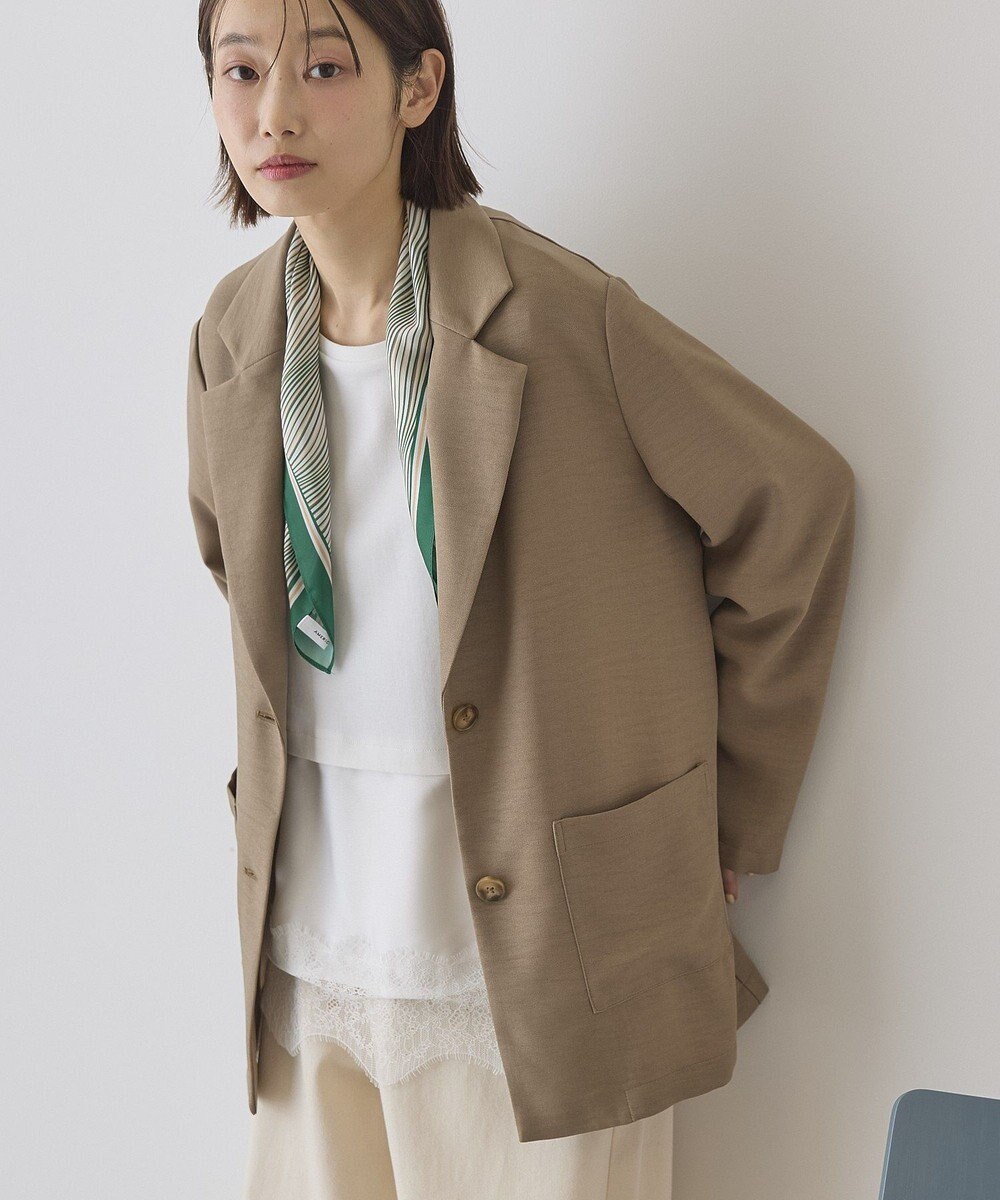 AMERICAN HOLIC リネンライクオーバーサイズジャケット 