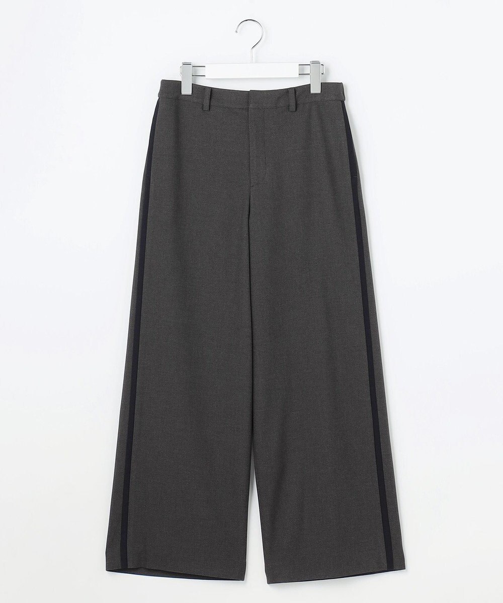 J.PRESS LADIES ジョーゼット裏起毛 ワイド パンツ 