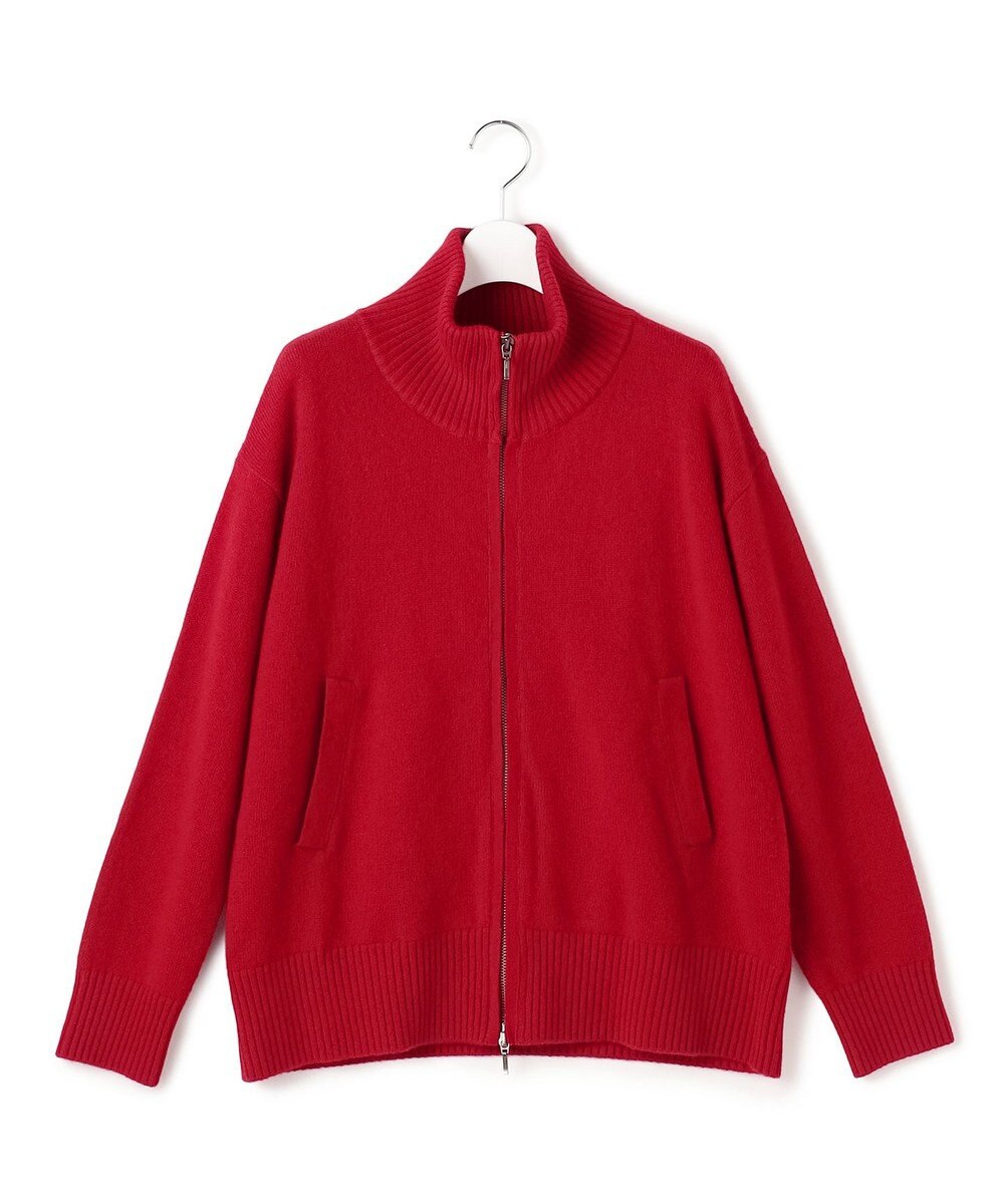 ICB L 【新色追加】ソフトカシミヤミックス ニットトラックジャケット 