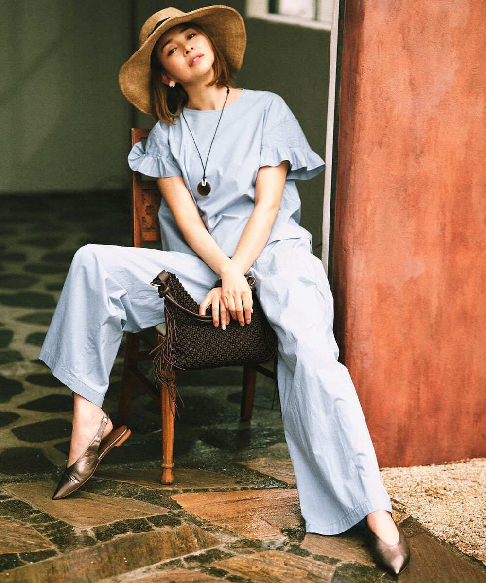 自由区 【SHIHOさん着用・大ぶり】ウォーターバッファロー イヤリング 