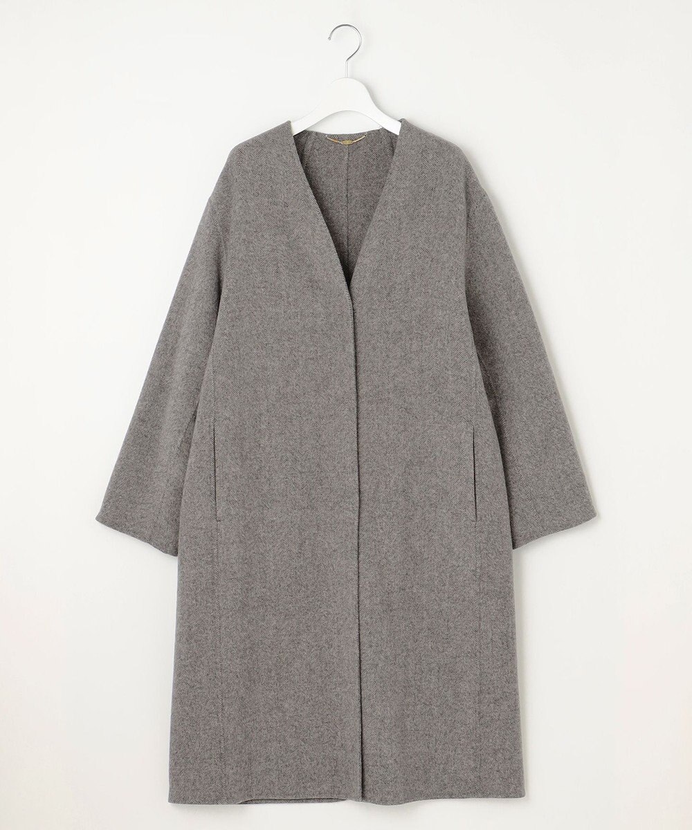 自由区 L ウールリバーロング コート 