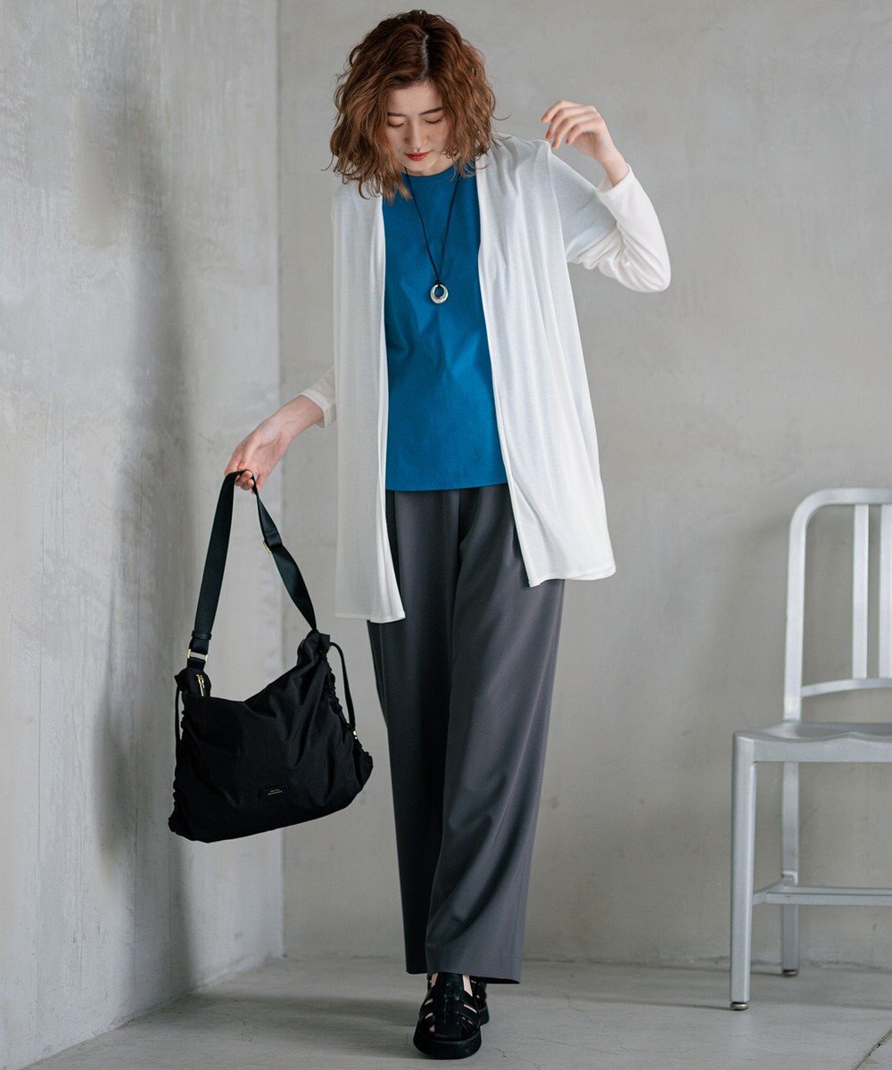 23区 【UVケア/接触冷感】マルチ機能 シアー ロング カーディガン 