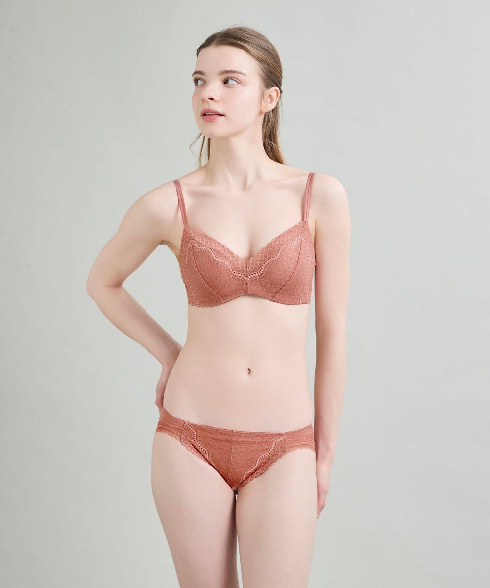 une nana cool 【リニューアル】364ブラ レース ノンワイヤーブラ 