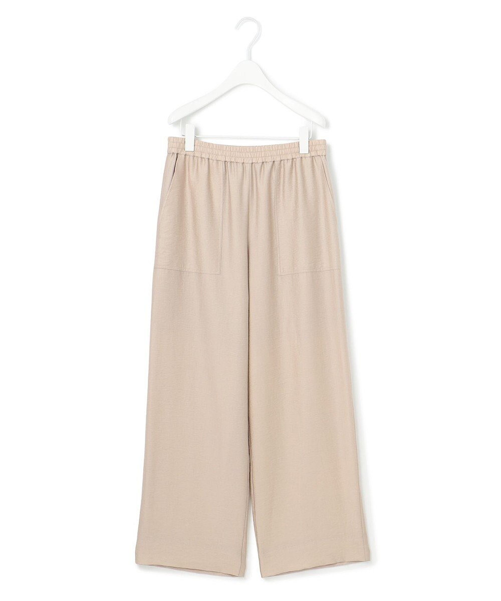 ICB 【人気のため新色追加・接触冷感・洗える】 ワッシャーツイル ワイドストレートパンツ 