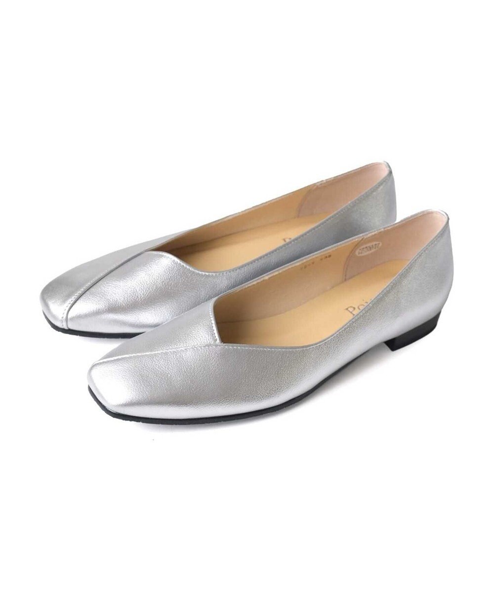 Pointer 日本製 本革Vカットパンプス 