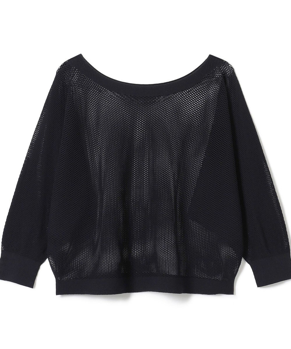 Chacott 【ノーソーイングニット】7分袖メッシュニットTシャツ 