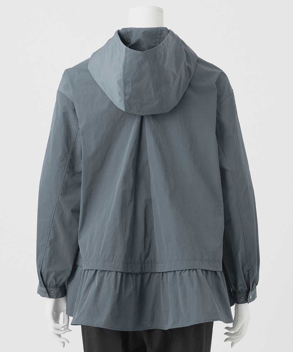 23区 【R(アール)】ナイロンタフタワッシャー  フーデッドジップアップブルゾン 