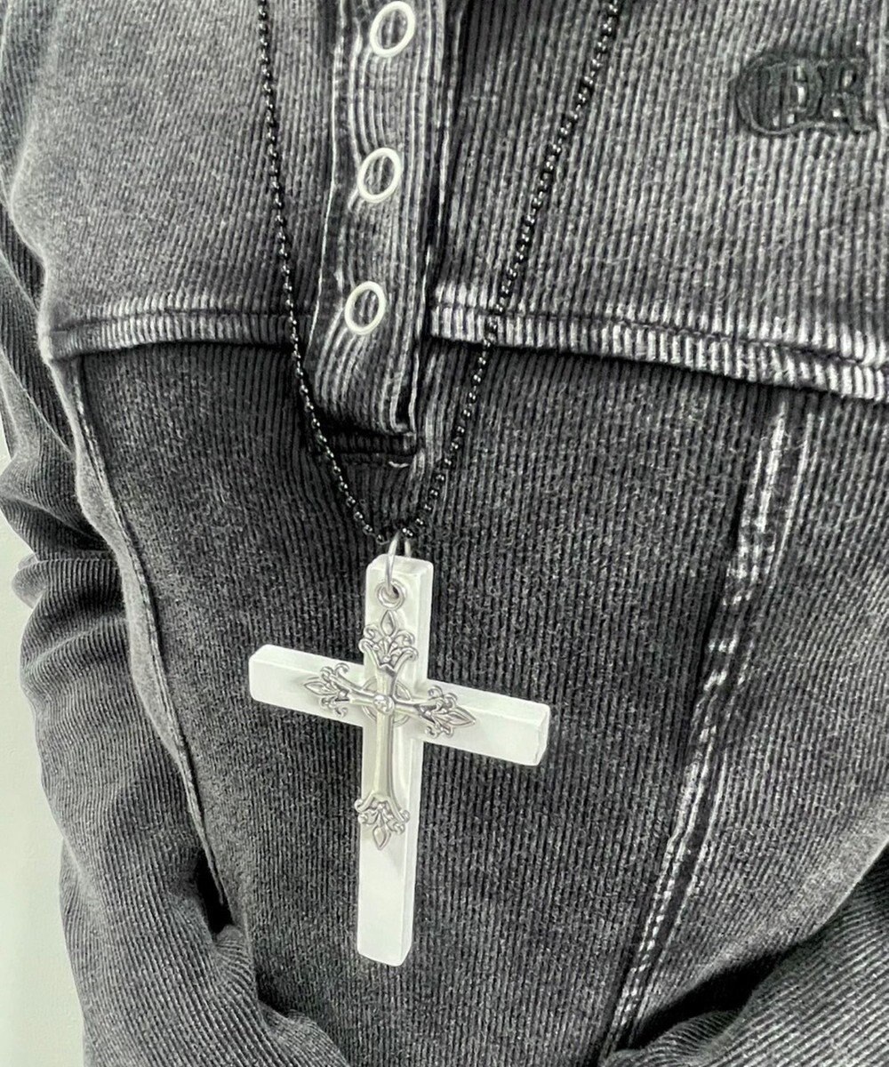 WEGO LMIXウッドクロスネックレス 