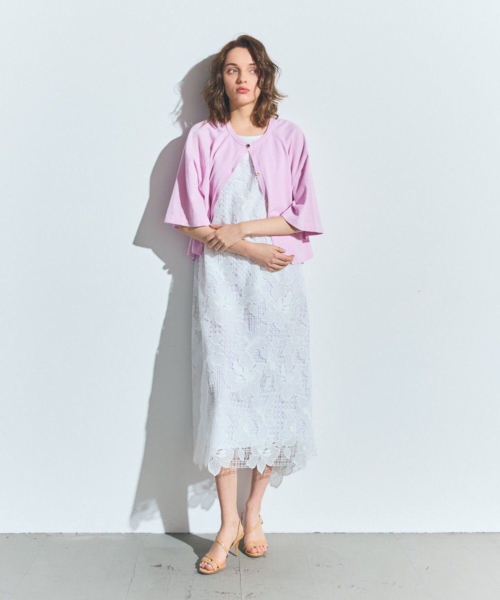 GRACE CONTINENTAL メッシュフラワーレースワンピース 