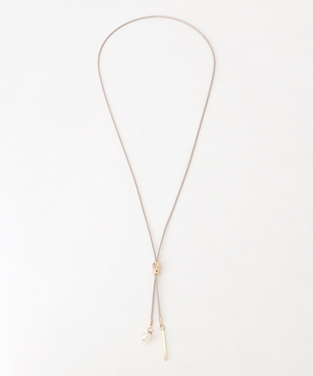 ANY パール付きコードネックレス 