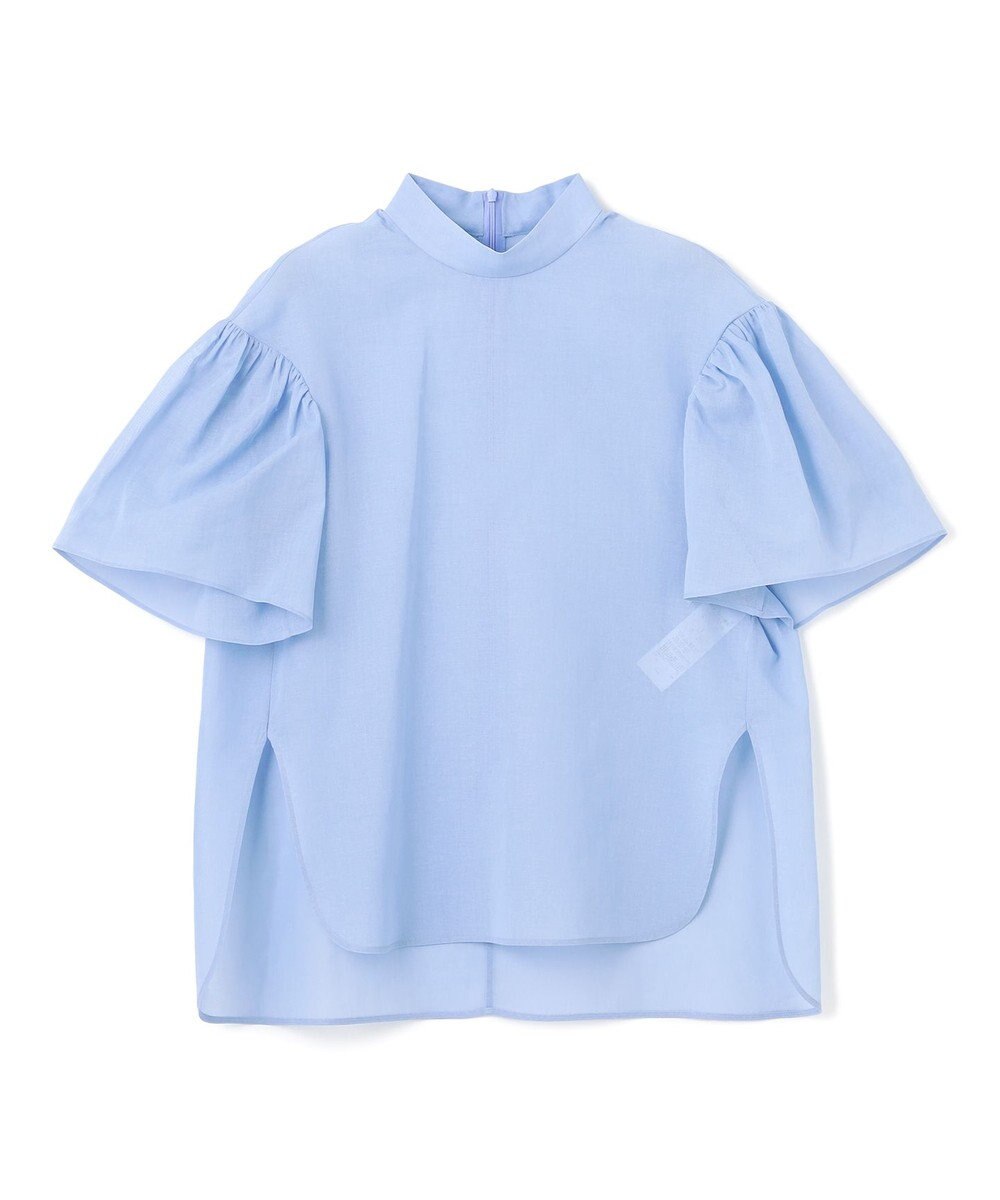 BEIGE， 【洗える】PLUMERIA / コットンシアーパフスリーブブラウス 