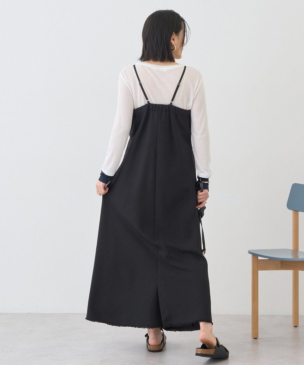 AMERICAN HOLIC リネンライクフリンジキャミワンピース 