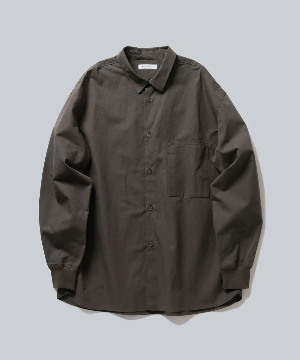 WHITE MAILS 【UNISEX】COTTON PAPER DUMP OVERSIZED シャツ 