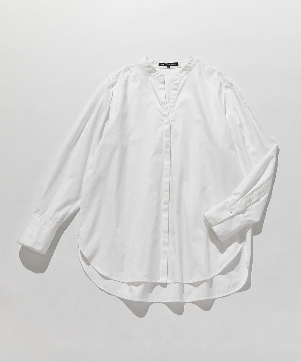 23区 【滝沢眞規子さん着用/mi-molletコラボ/洗える】CANCLINI デザイン シャツ 