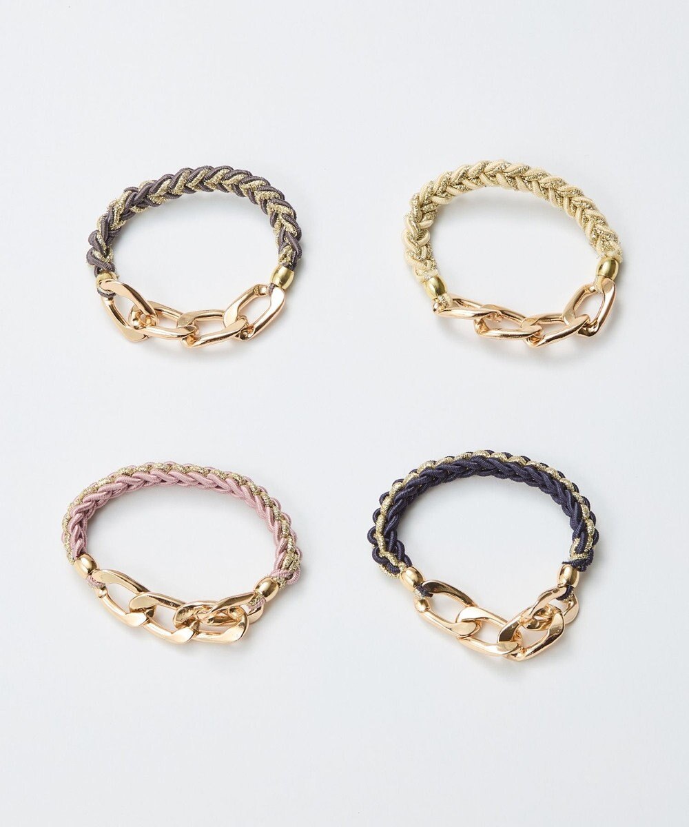 Phoebe 2wayツイストメタルヘアブレス　ホワイト 