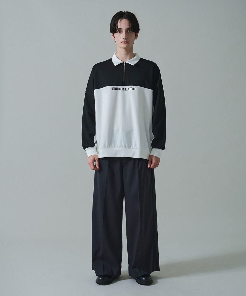 WEGO ドルマンポンチハーフZIPプルオーバー 