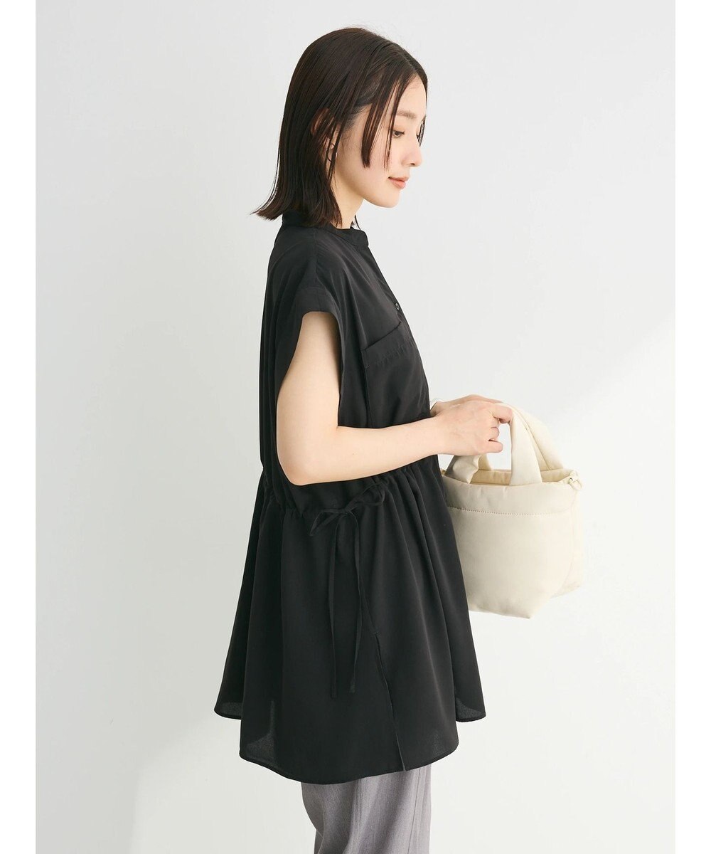 Green Parks ウエストドロストフレンチスリーブチュニック 