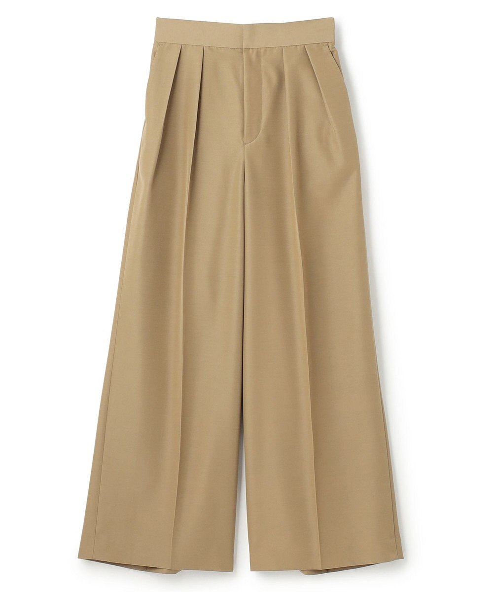 NAVE 【ReNAVE・セットアップ可/撥水加工/防シワ/ウエストゴム】ポリエステルタッサー パンツ 