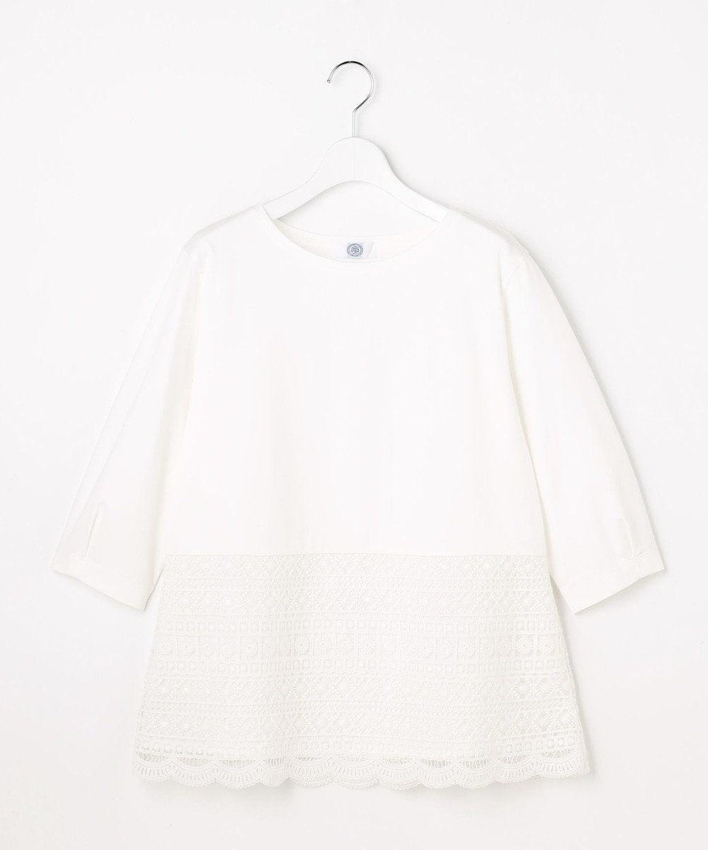 J.PRESS LADIES S レースレイヤードフレア カットソー 