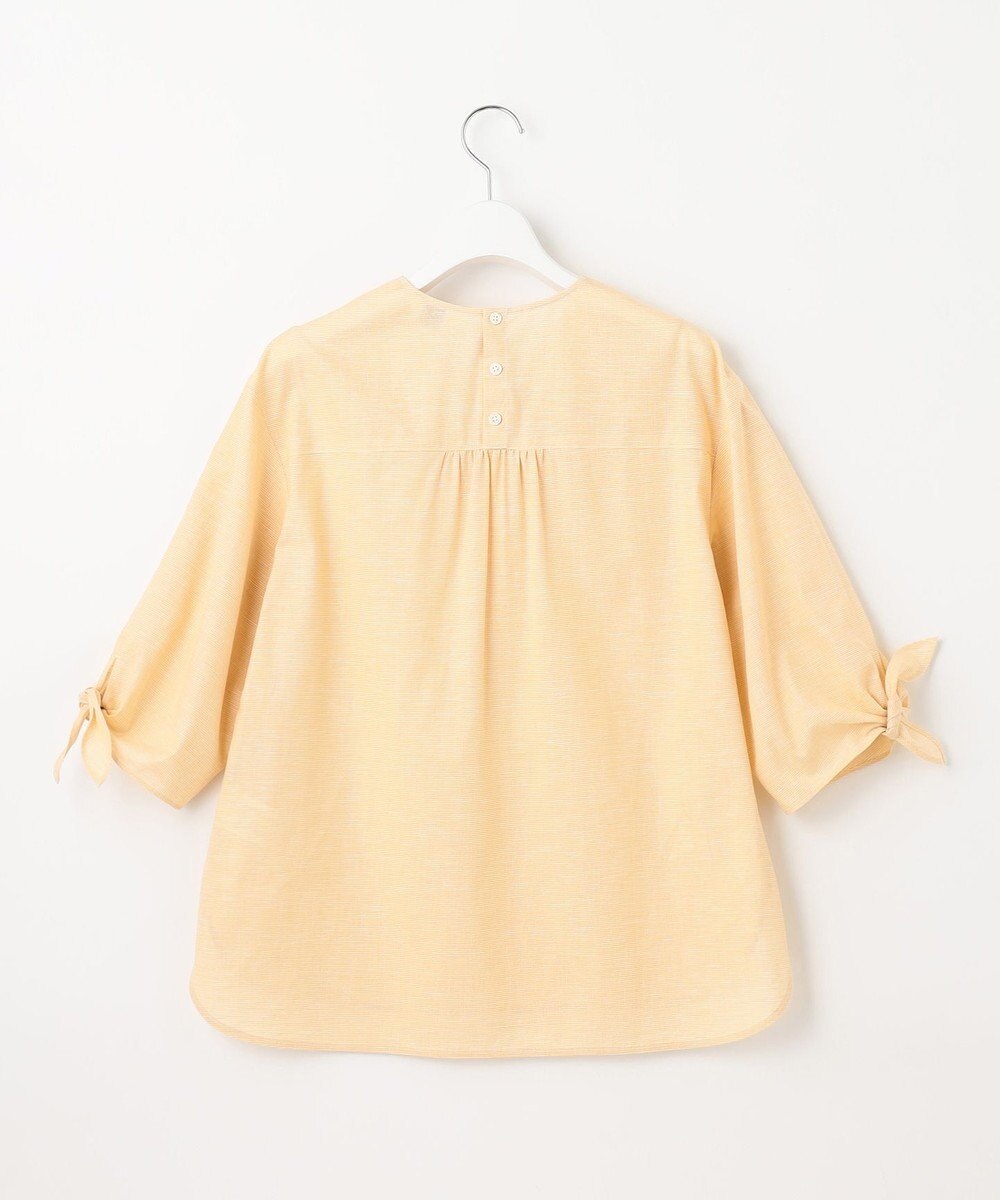 J.PRESS LADIES 【洗える・吸水】 BEZピンチェック キーネック ブラウス 