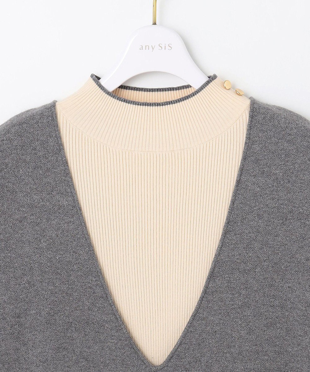 ANY SIS 【大人百花掲載 ヨンアさん着用】2SET ニットジャンスカ セット 