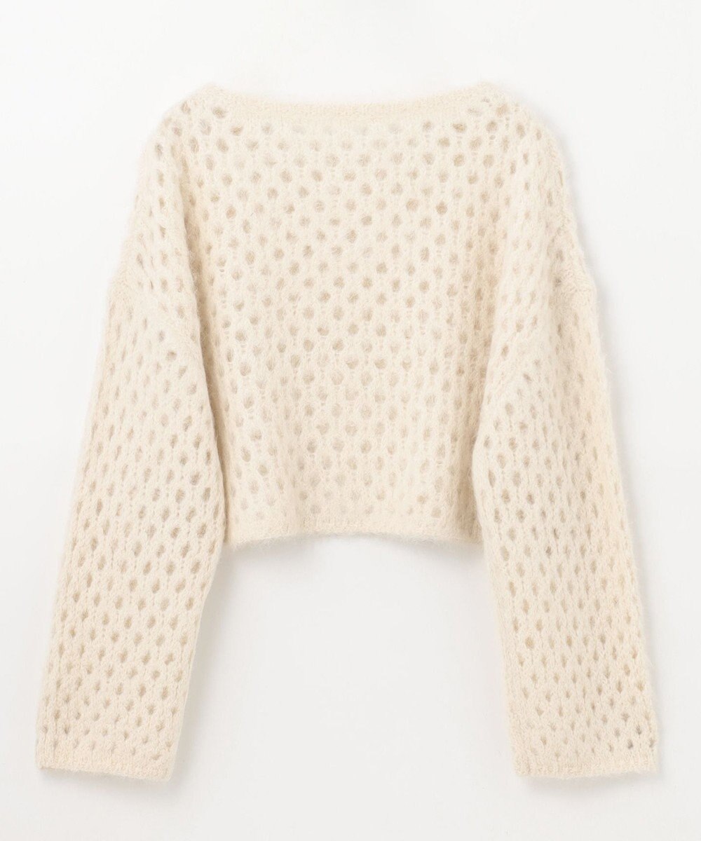 GRACE CONTINENTAL アルパカメッシュニットトップ 