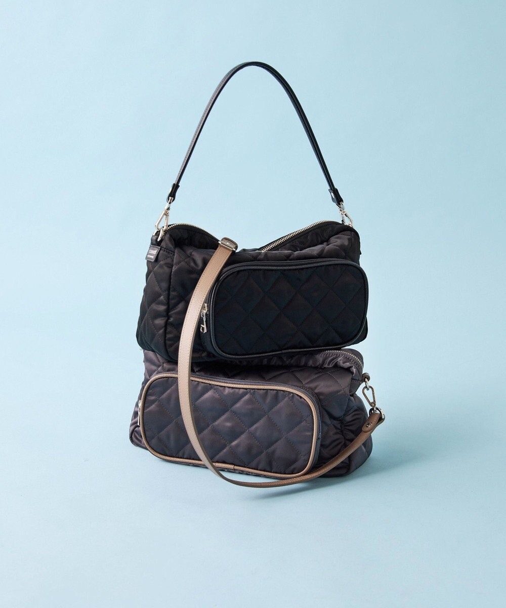 russet 【2025AW新作】キルティング横長2WAYショルダーバッグ(SF-258) 