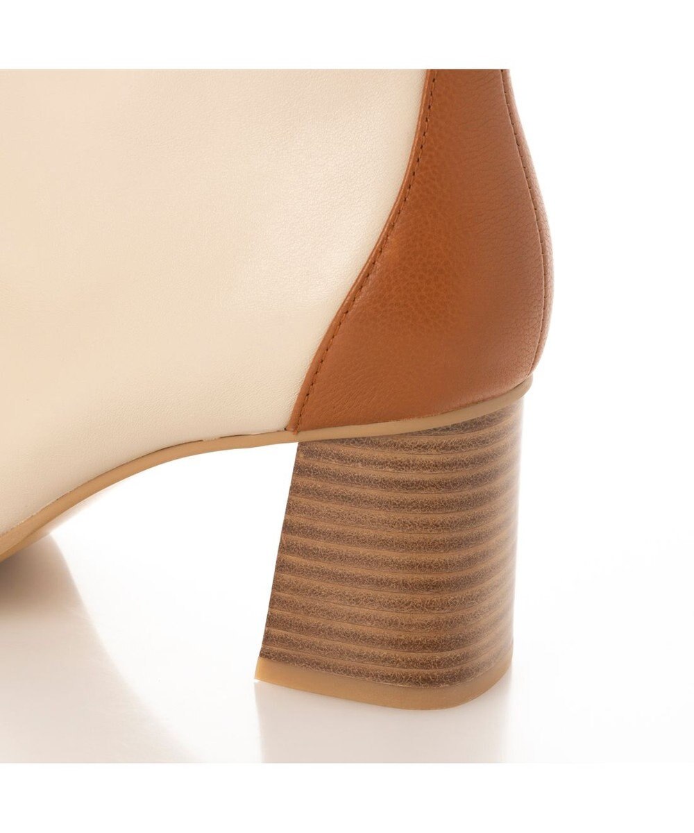 MODE ET JACOMO <MODE ET JACOMO>バック切り替えスクエアトゥショートブーツ 