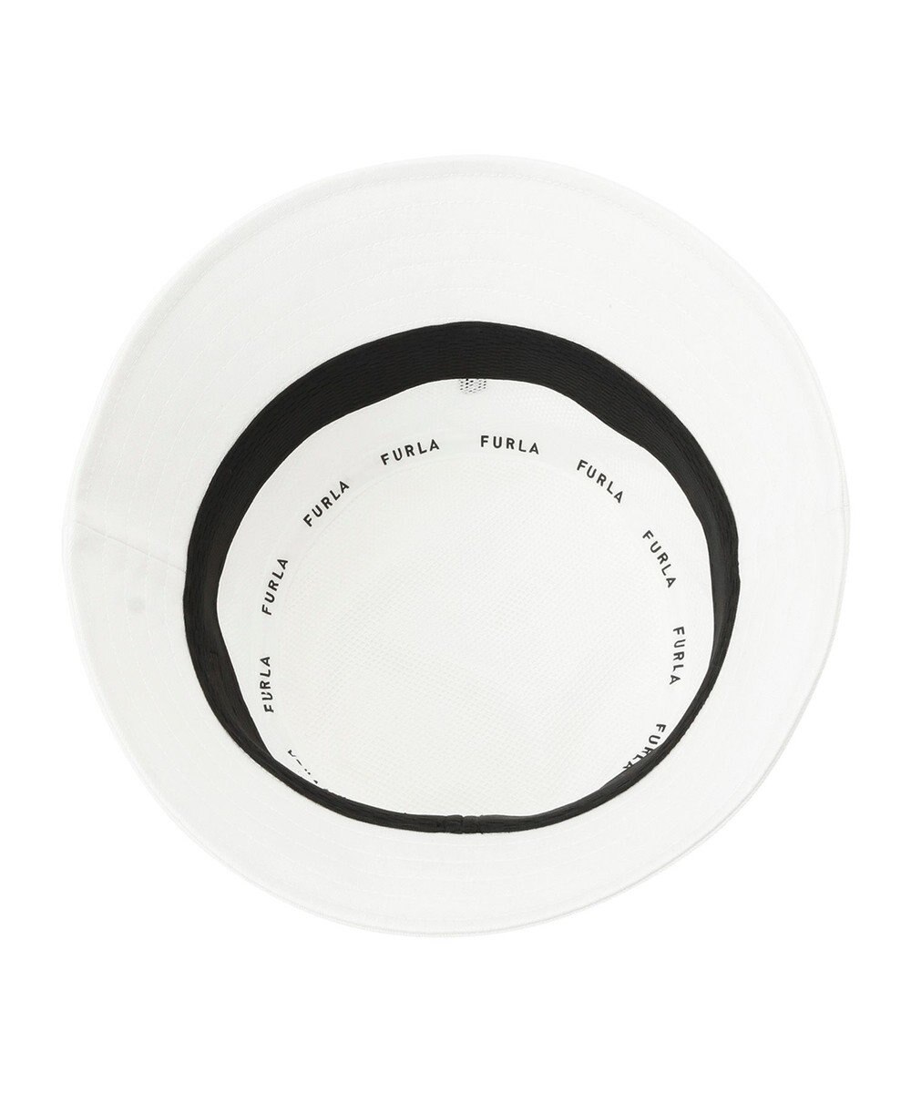 MOONBAT 【洗える】FURLA(フルラ) フロントロゴ刺繍バケットハット 