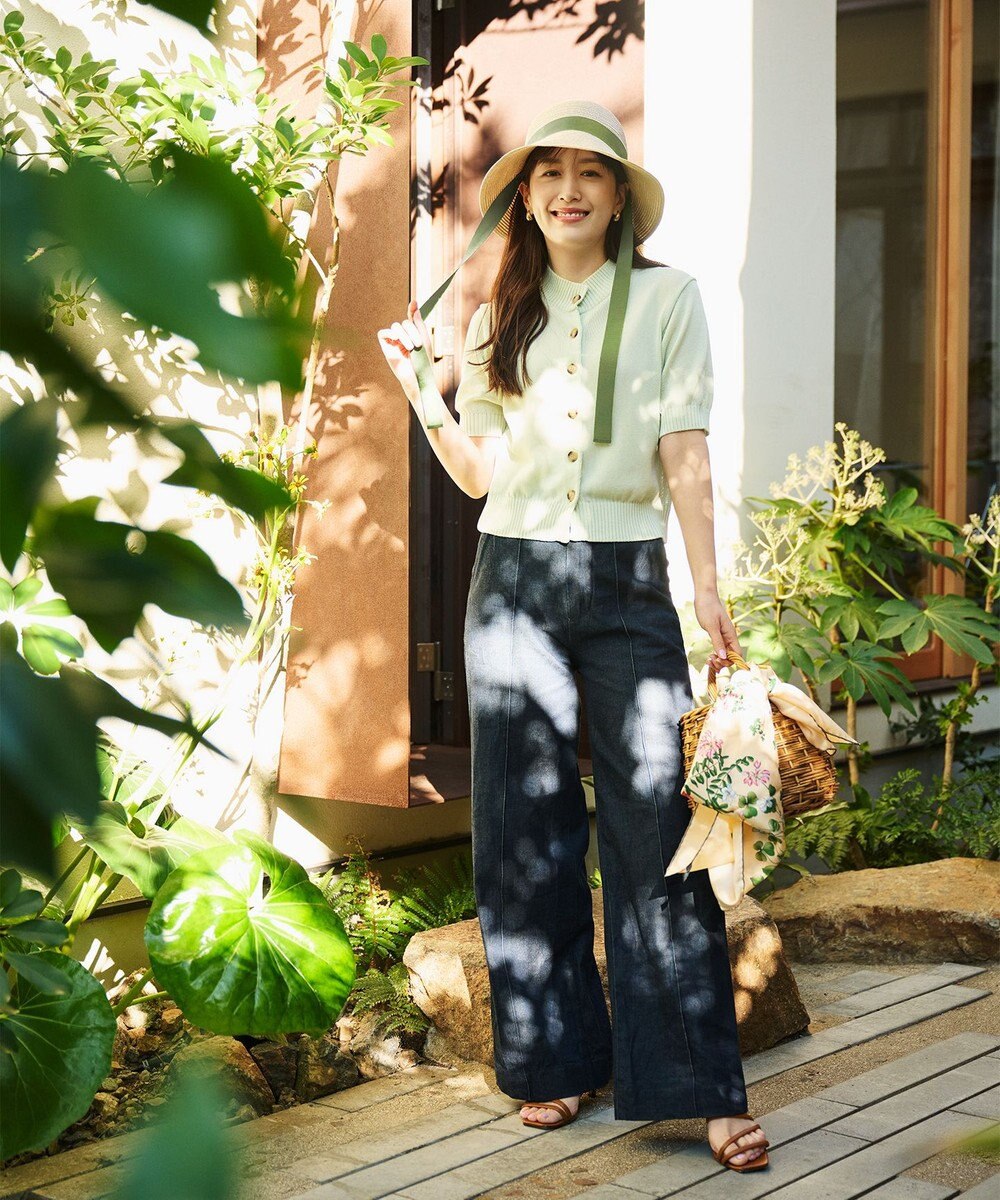 #Newans 〈花乃まりあさんコラボ〉コットンコードカーディガン 