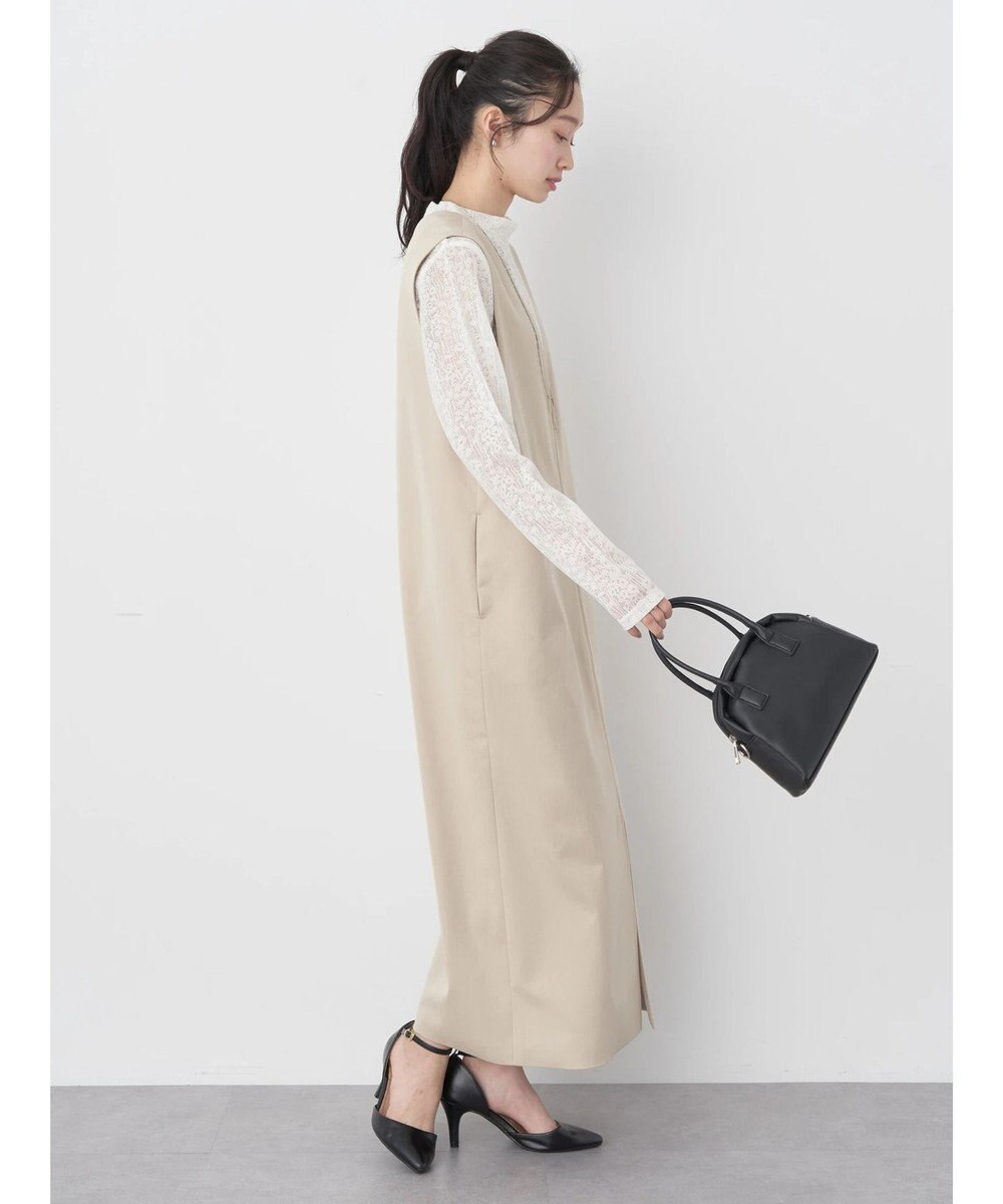 earth music&ecology ジップジレワンピース 