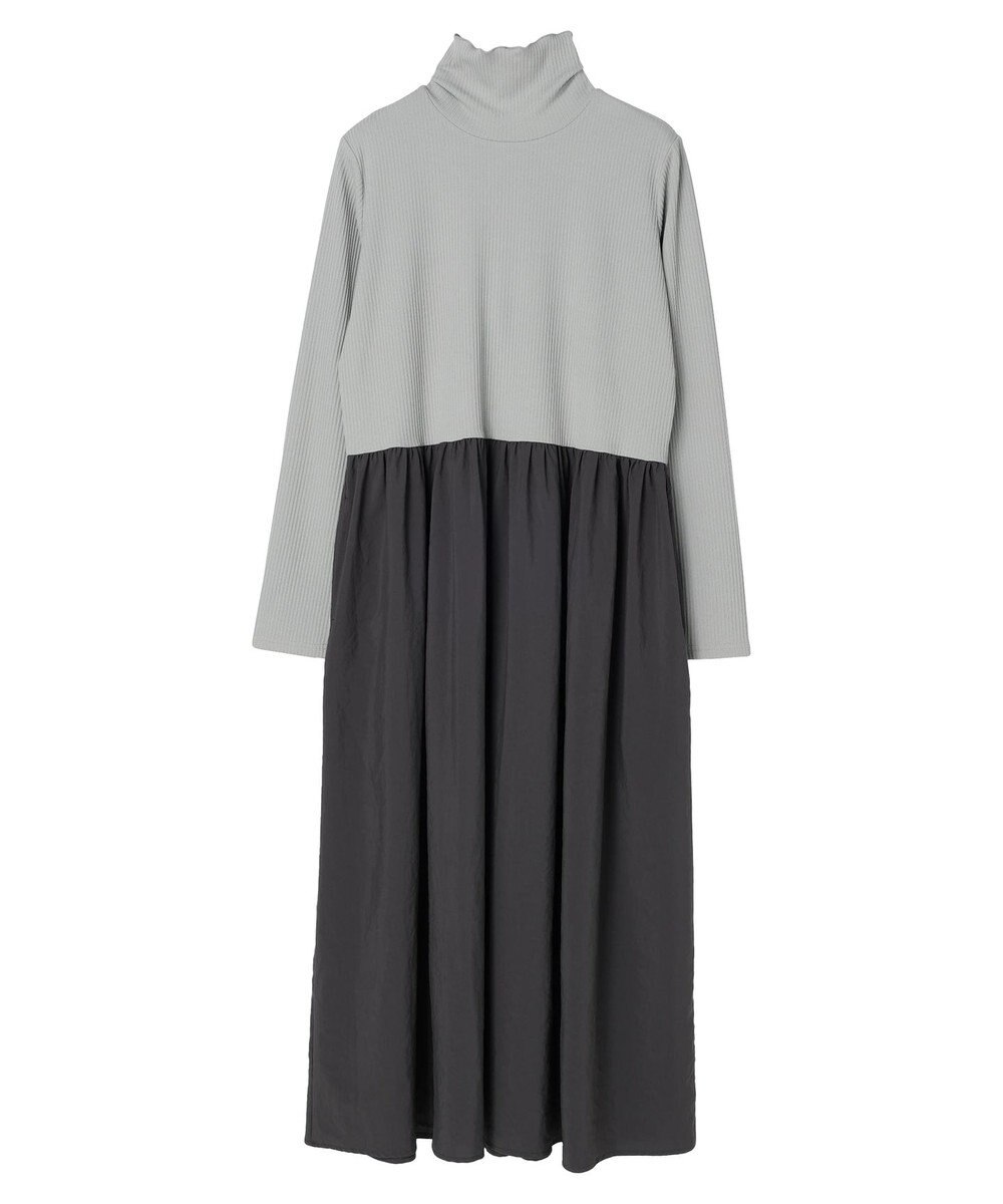 Green Parks ・ＳＵＧＡＲ　ＳＰＯＯＮ　ハイネックギャザーワンピース 