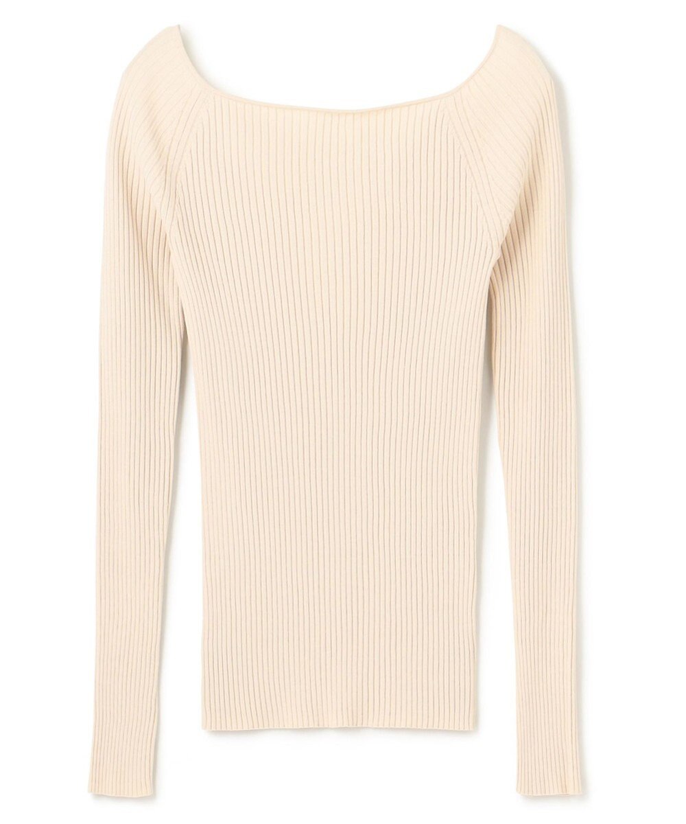 uncrave 【洗える】スムースニット オフショルプルオーバー（uncrave WHITE） 