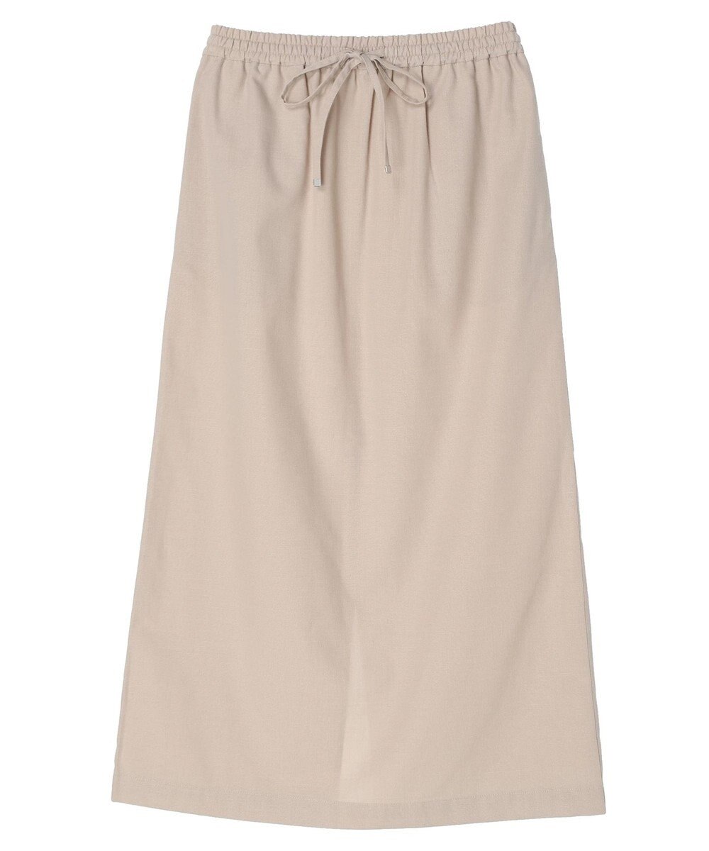 Green Parks 綿麻混イージータイトスカート 