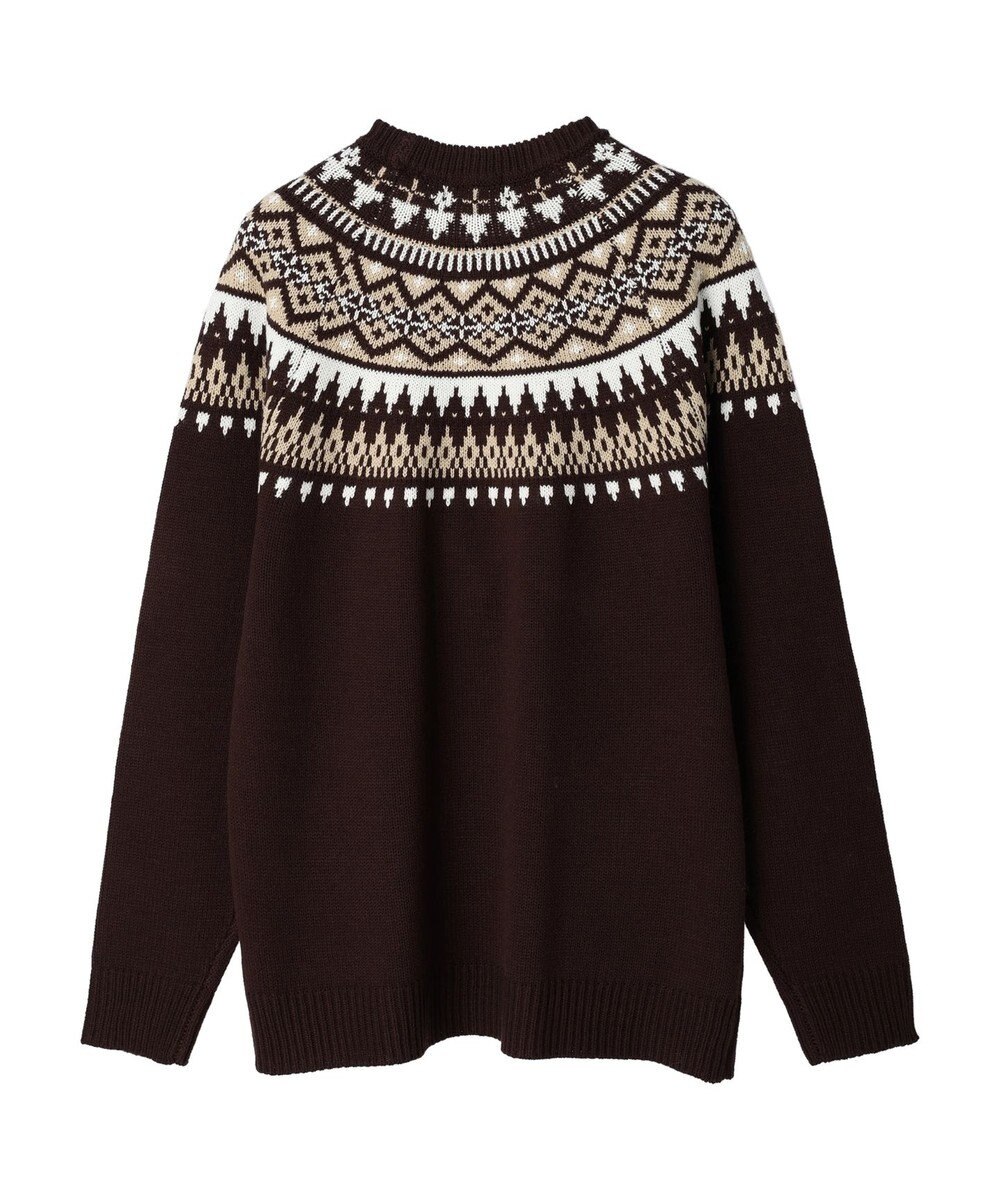 CRAFT STANDARD BOUTIQUE 【男女兼用】求心柄クルーネックニット 