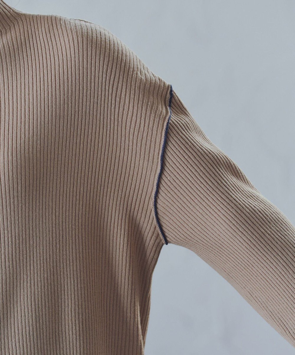 Tiaclasse 配色スリーブリブニットトップス 