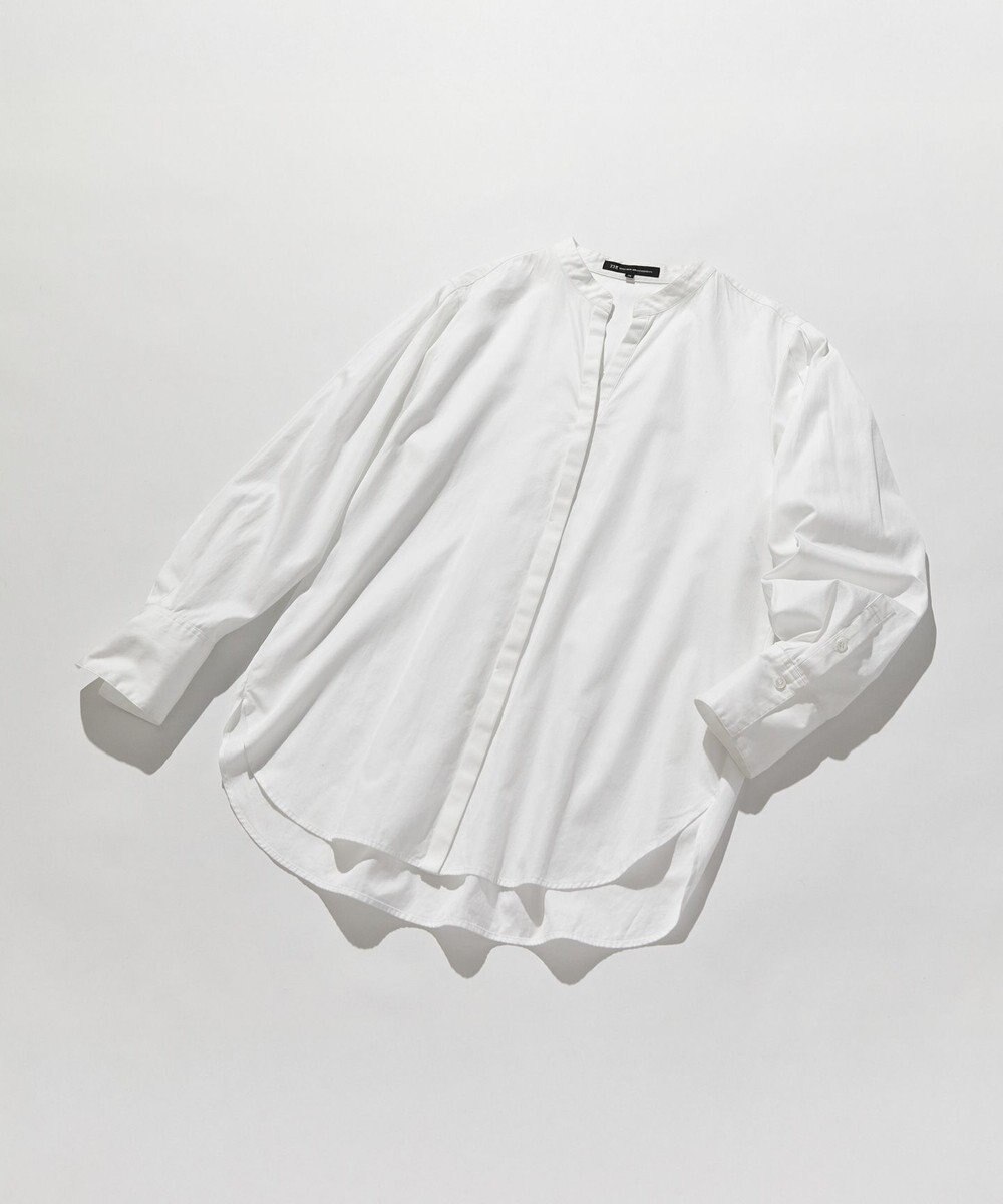 23区 L 【滝沢眞規子さん着用/mi-molletコラボ/洗える】CANCLINI デザイン シャツ 